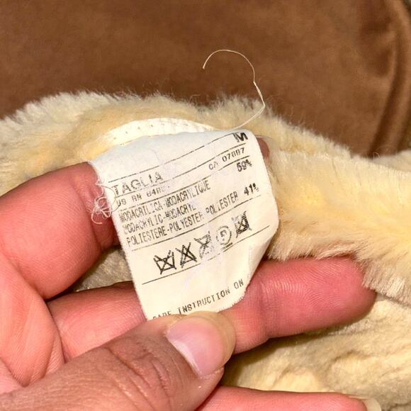 United Colors of Benetton Jacket Womens Medium Brown Sherpa Lined HAS FLAWS - Picture 6 of 12